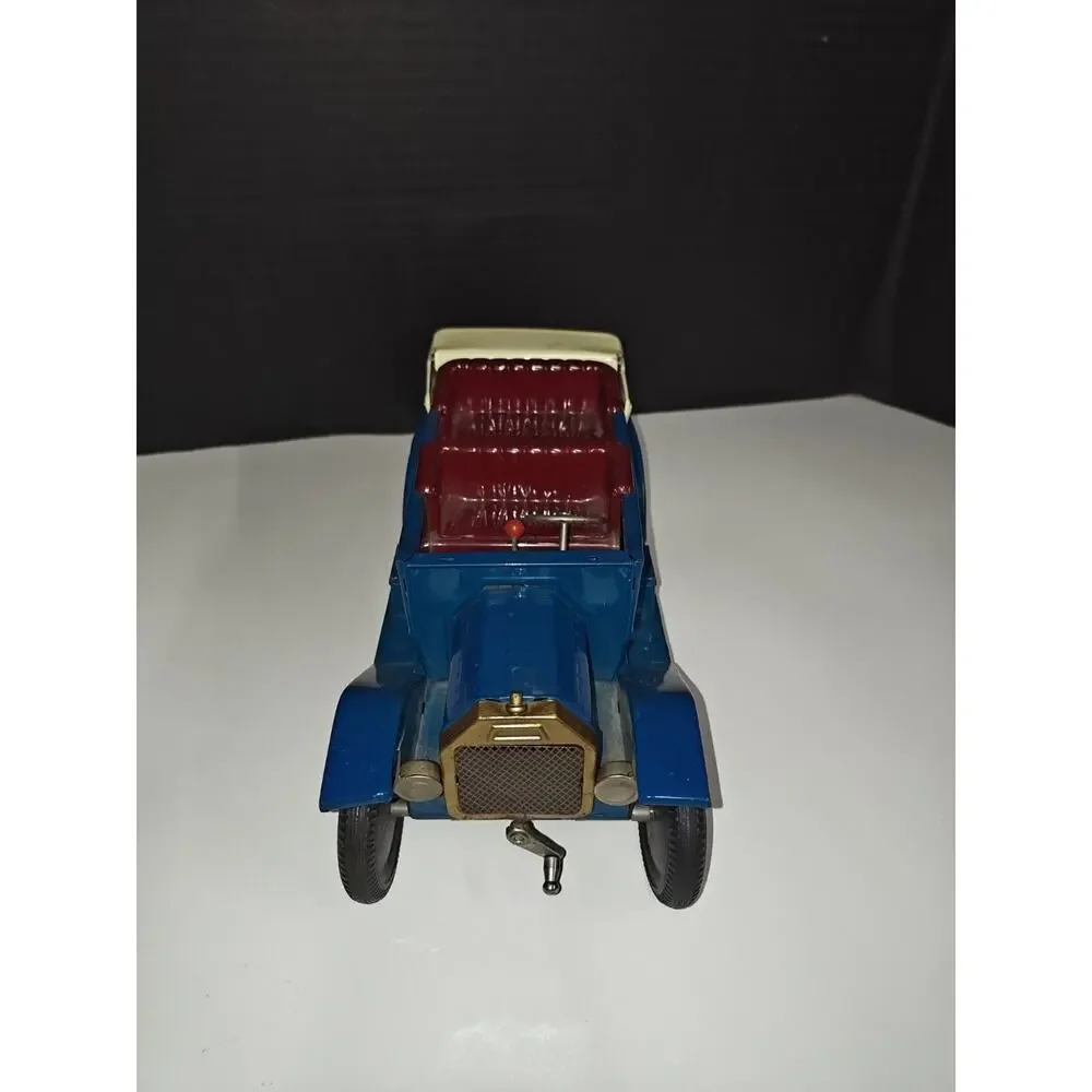 Vintage Tin Friction F-1908 Touring Car Made in Japan 1950's Collectible Toy Car